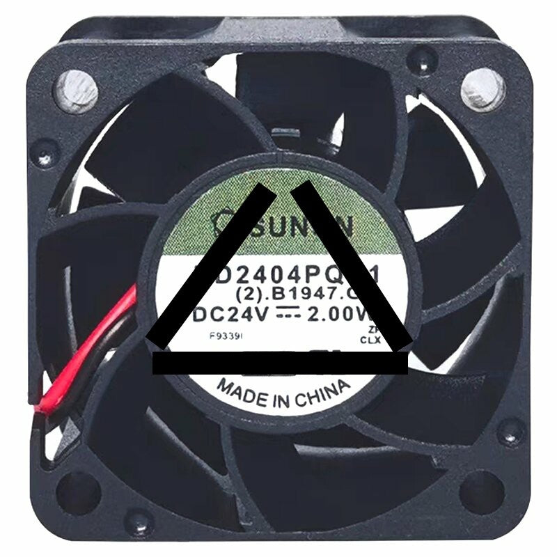 Sunon KD2404PQB1 DC 24V 2.00W 2 Wires / 3 Wires Axial Cooling Fan