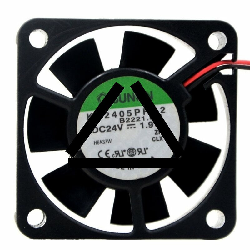 SUNON KD2405PHS2 DC 24V 1.9W 2 Wires Axial Cooling Fan