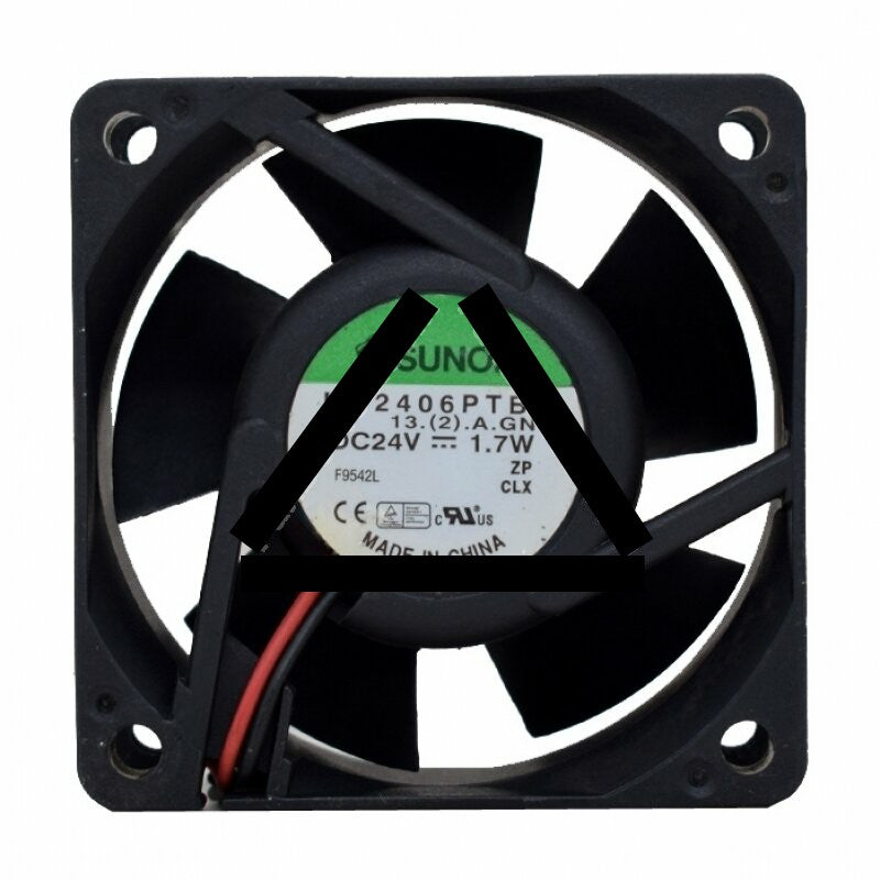 SUNON KD2406PTBX DC 24V 1.7W 2 Wires Axial Cooling Fan