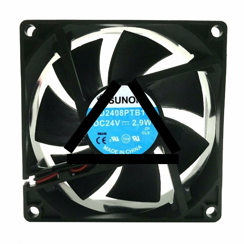 SUNON KD2408PTB1-6 DC 24V 2.9W 2 Wires Axial Cooling Fan