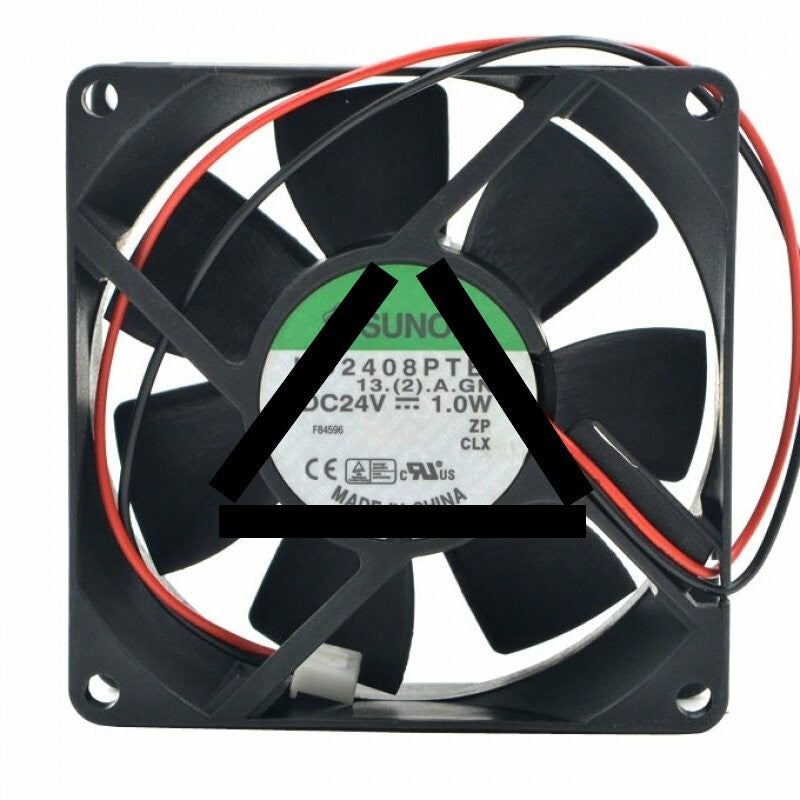 Sunon KD2408PTB3 DC 24V 1.0W 2 Wires Axial Cooling Fan