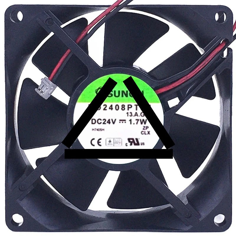 Sunon KD2408PTS1 24V 1.7W 2 Wires Axial Cooling Fan