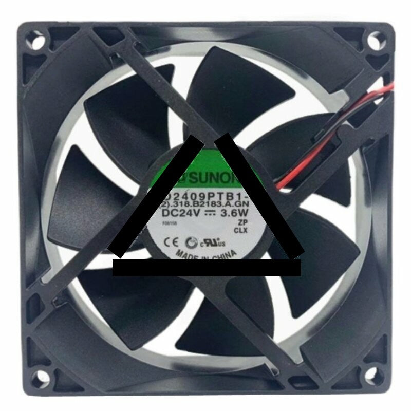 Sunon KD2409PTB1-6 DC 24V 3.6W 2 Wires Axial Cooling Fan