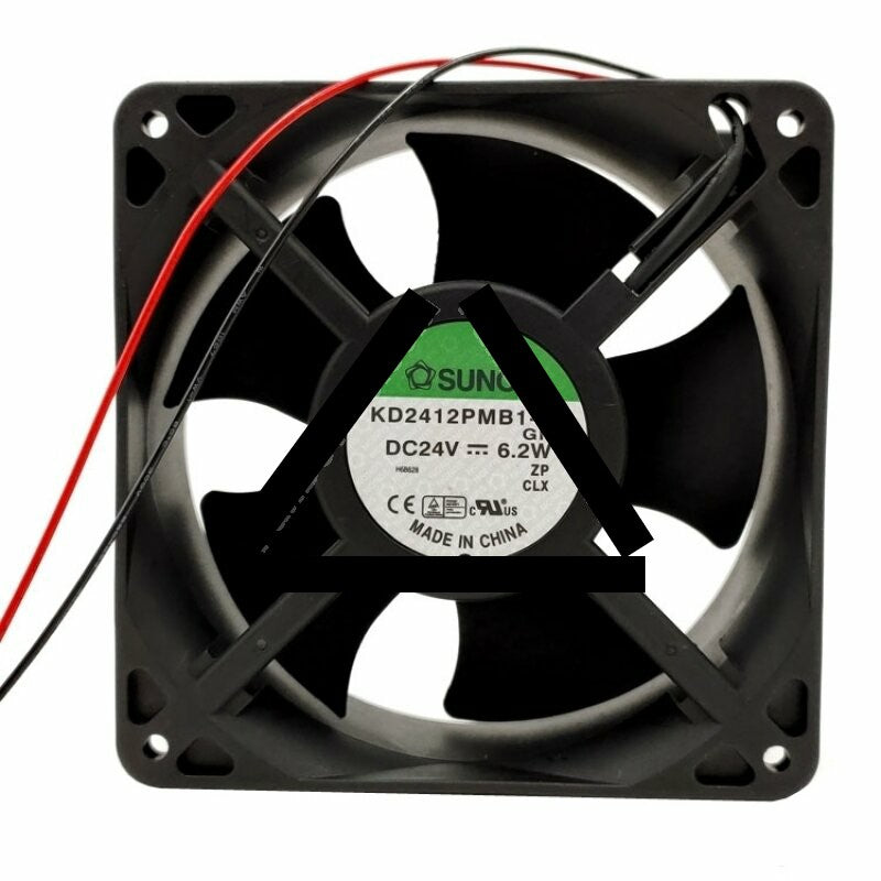 SUNON KD2412PMB1-6A GN DC 24V 6.2W 2 Wires Axial Cooling Fan