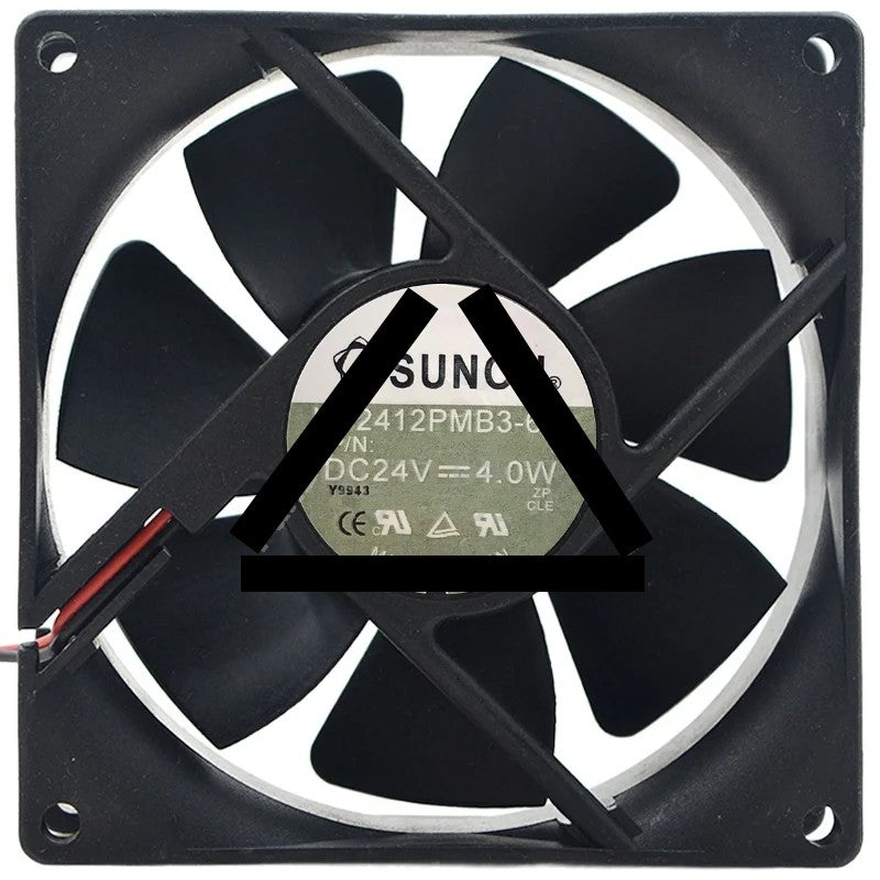 Sunon KD2412PMB3-6A 24V 4.0W 2 Wires Axial Cooling Fan