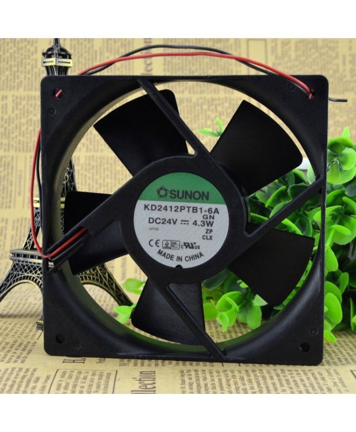 Original SUNON KD2412PTB1-6A GN 12cm 1225 24V Cooling fan