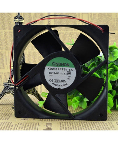 Original SUNON KD2412PTB1-6A GN 12cm 1225 24V Cooling fan