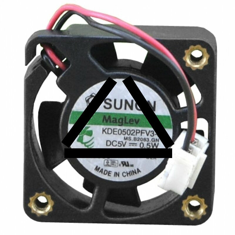 Sunon KDE0502PFV3-8 DC 5V 0.5W 2 Wires Axial Cooling Fan