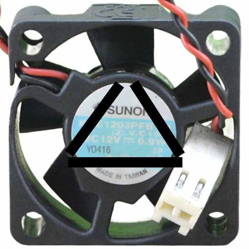 Sunon KDE1203PFB1-8 DC 12V 0.9W 2 Wires 3010 Axial Cooling Fan