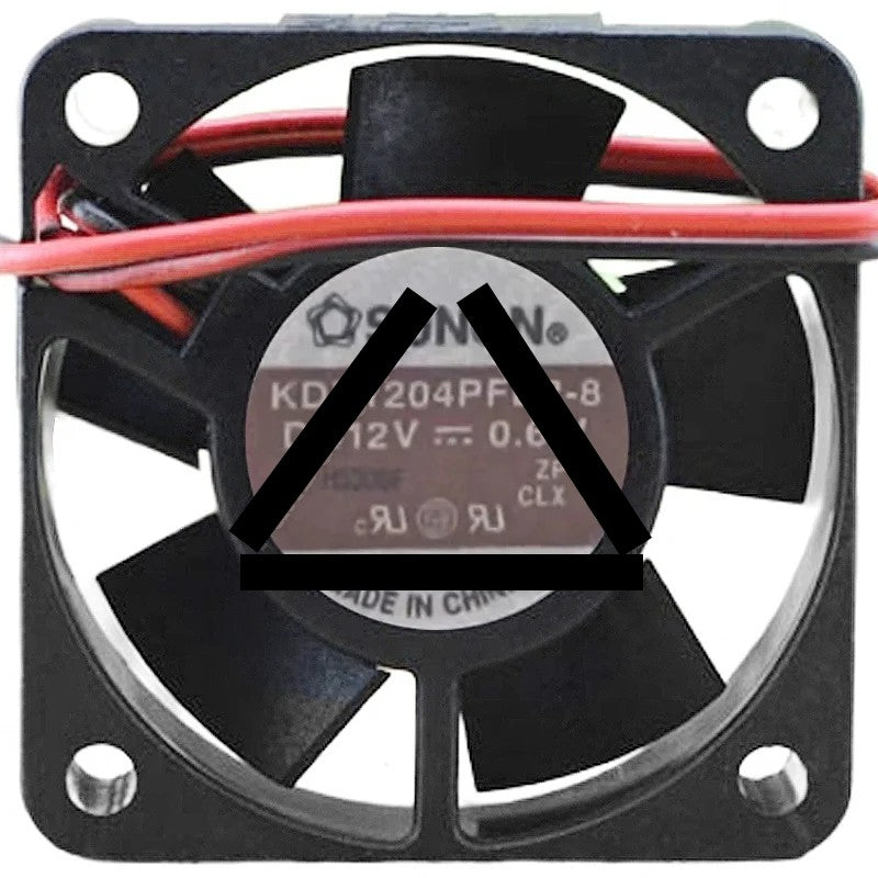 Sunon KDE1204PFB2-8 DC 12V 0.6W 2 Wires Axial Cooling Fan