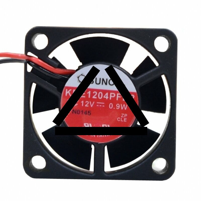 Sunon KDE1204PFB2 DC 12V 0.9W 2 Wires Axial Cooling Fan
