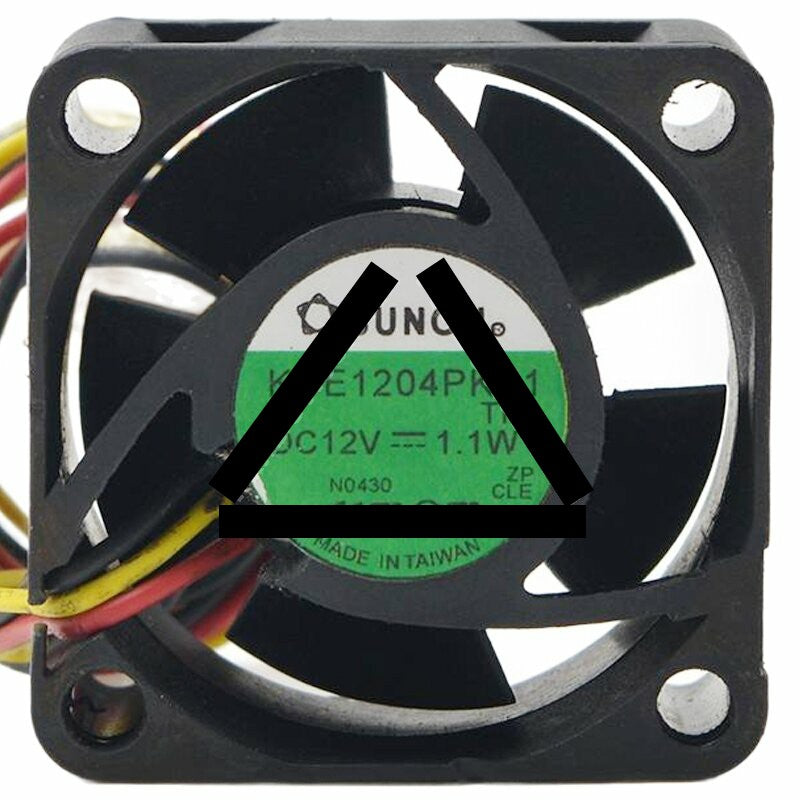 Sunon KDE1204PKB1 DC 12V 1.1W 2 Wires / 3 Wires 4020 Axial Cooling Fan