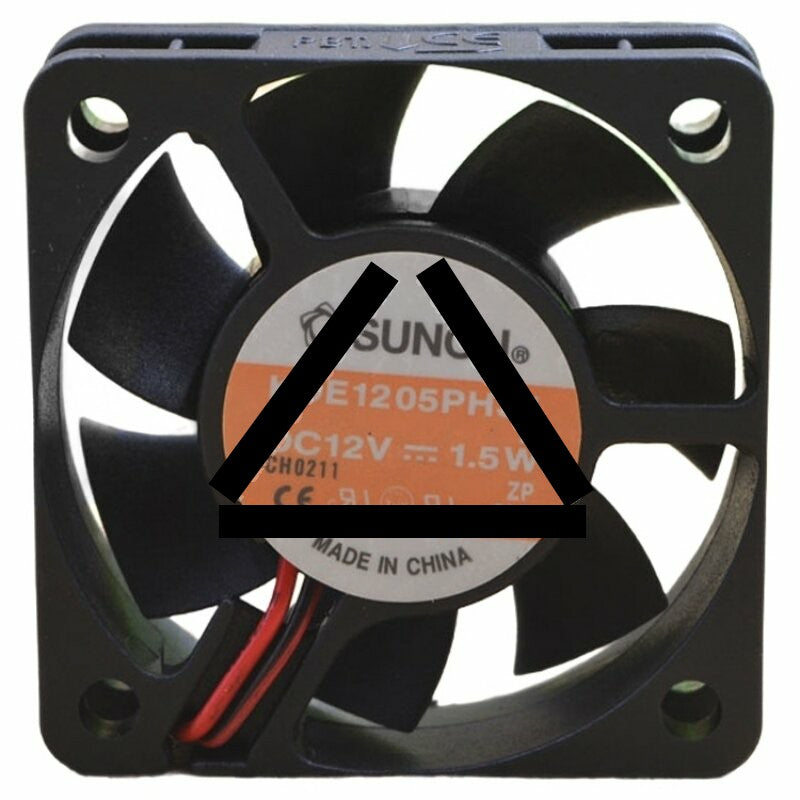 Sunon KDE1205PHS1 DC 12V 1.5W 2 Wires 5015 Axial Cooling Fan
