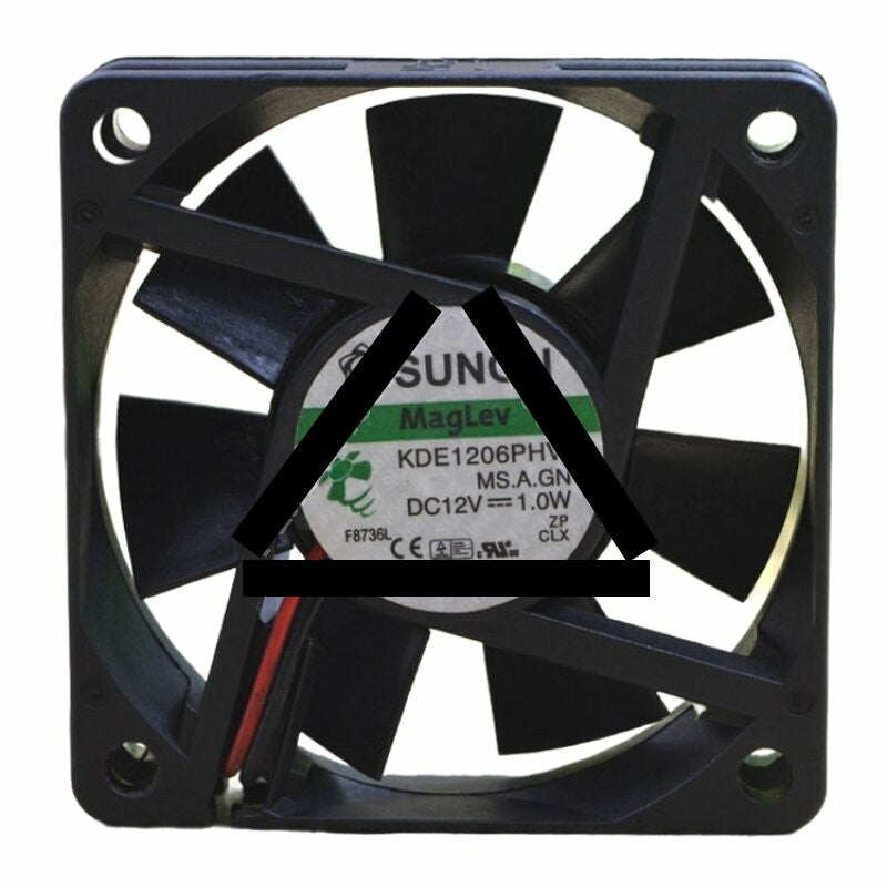 Sunon KDE1206PHV2 DC 12V 1.0W 2 Wires / 3 Wires Axial Cooling Fan