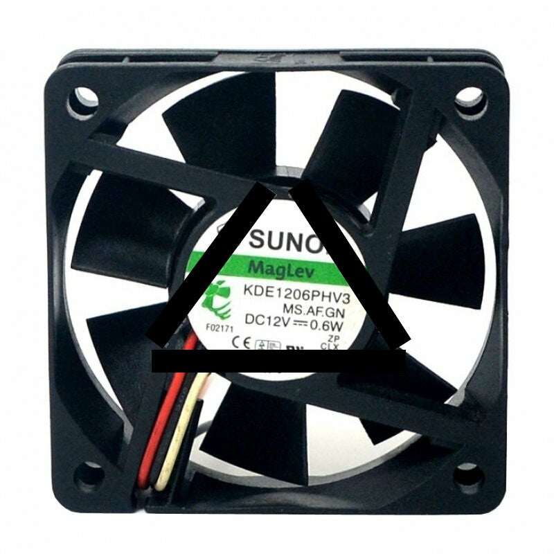 Sunon KDE1206PHV3 DC 12V 0.6W 2 Wires / 3 Wires Axial Cooling Fan
