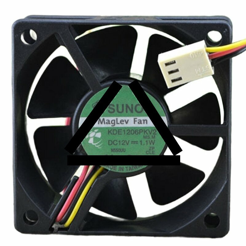 Sunon KDE1206PKV2 DC 12V 1.1W 2 Wires / 3 Wires Axial Cooling Fan