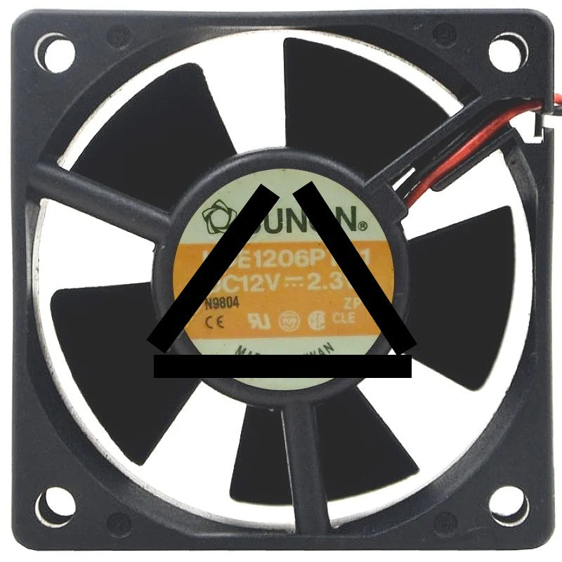 Sunon KDE1206PTS1 DC 12V 2.3W 2 Wires Axial Cooling Fan