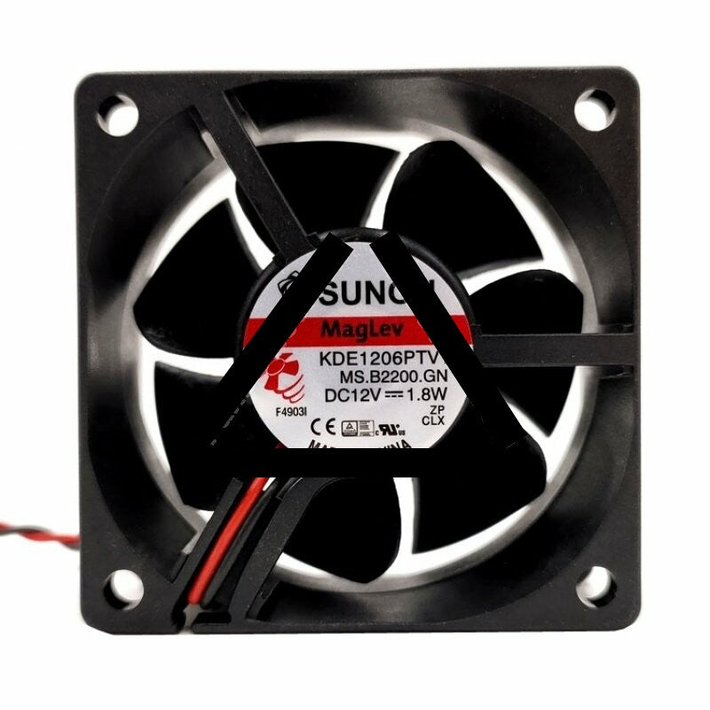 Sunon KDE1206PTV1 MS.B2200.GN DC 12V 1.8W 2 Wires Axial Cooling Fan