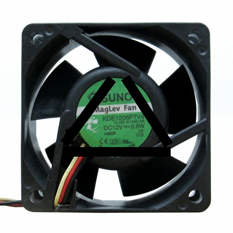 SUNON KDE1206PTV4 DC 12V 0.8W 3 Wires Axial Cooling Fan