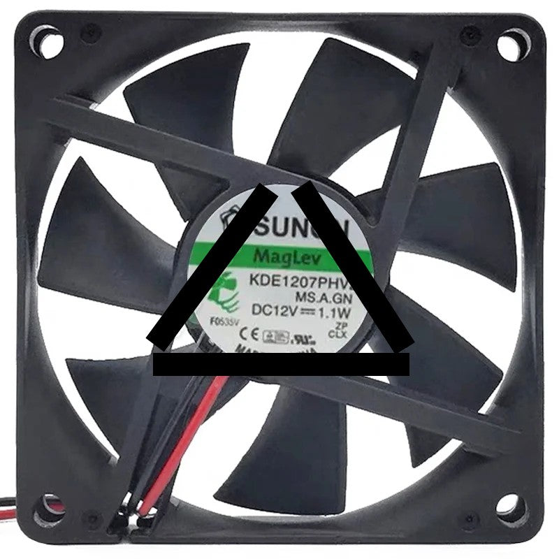 Sunon KDE1207PHV2 12V 1.1W 2 Wires Maglev Axial Cooling Fan