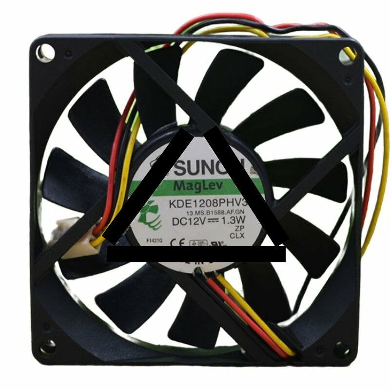 Sunon KDE1208PHV3 DC 12V 1.3W 2 Wires / 3 Wires Axial Cooling Fan