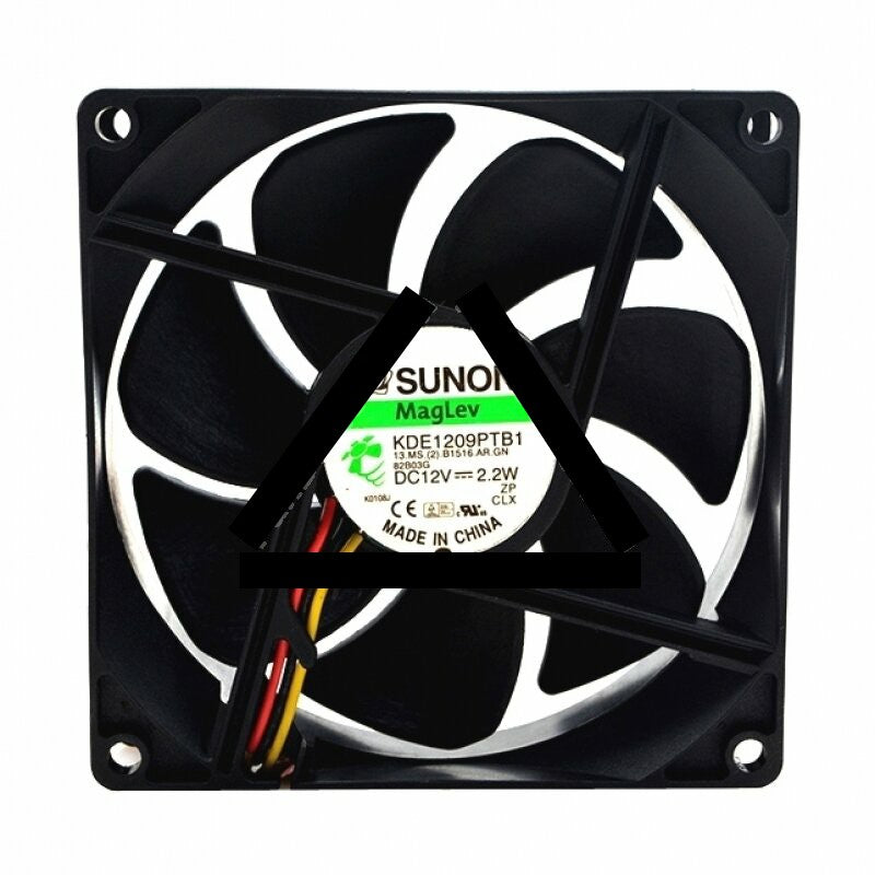Sunon KDE1209PTB1 13.MS.(2).B1516.AR.GN DC 12V 2.2W 3 Wires Axial Cooling Fan