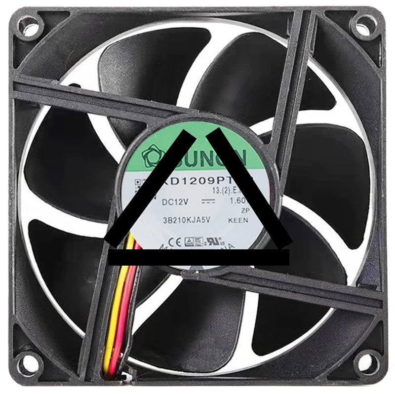 Sunon KDE1209PTB2 12V 1.60W 2 / 3 Wires Axial Cooling Fan