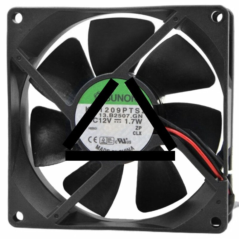 Sunon KDE1209PTS2 DC 12V 1.7W 2 Wires 9025 Axial Cooling Fan