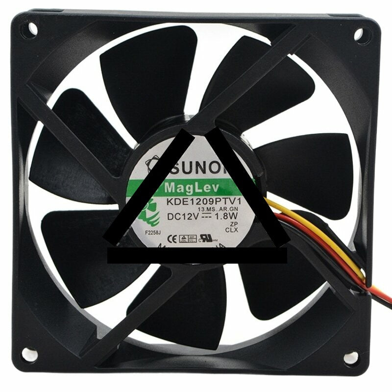 Sunon KDE1209PTV1 13.MS.AR.GN DC 12V 1.8W 2 Wires / 3 Wires Axial Cooling Fan
