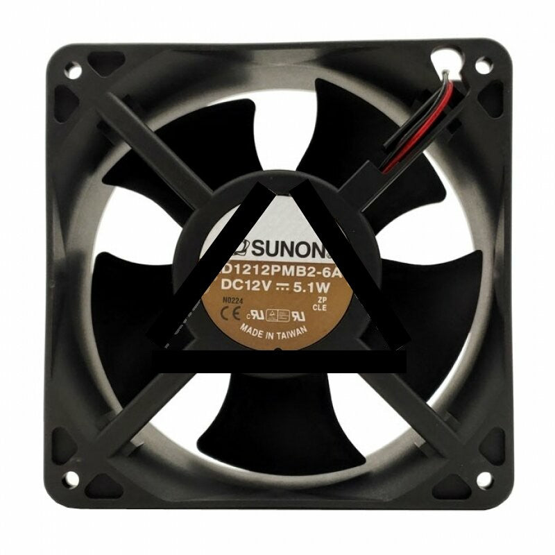 Sunon KDE1212PMB2-6A DC 12V 5.1W 2 Wires / 3 Wires Axial Cooling Fan