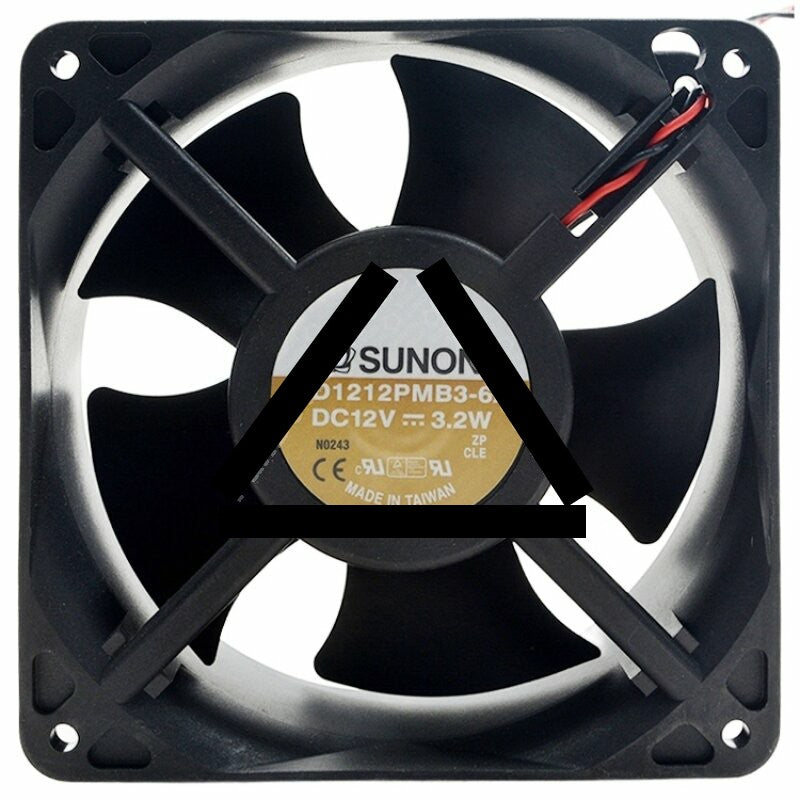 Sunon KDE1212PMB3-6A DC 12V 3.2W 3 Wires 12038 Axial Cooling Fan