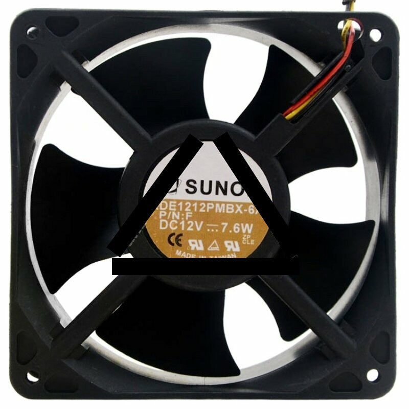 Sunon KDE1212PMBX-6A DC 12V 7.6W 2 Wires / 3 Wires Axial Cooling Fan