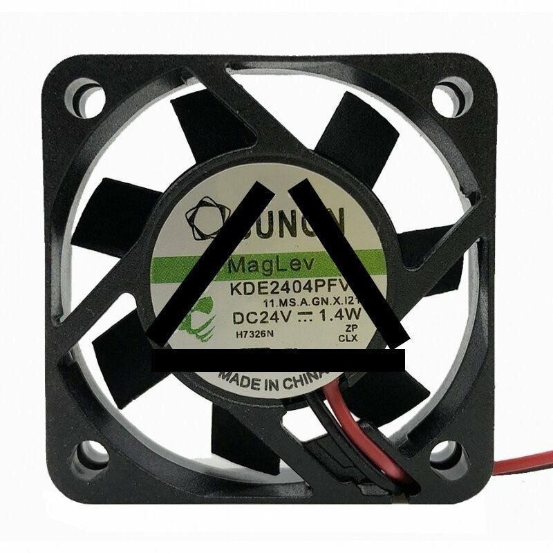 SUNON KDE2404PFV2 DC 24V 1.4W 2 Wires Axial Cooling Fan