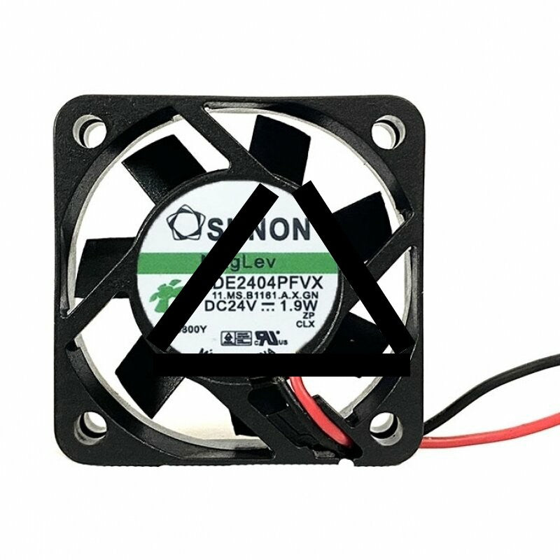 Sunon KDE2404PFVX DC 24V 1.9W 2 Wires / 3 Wires Axial Cooling Fan