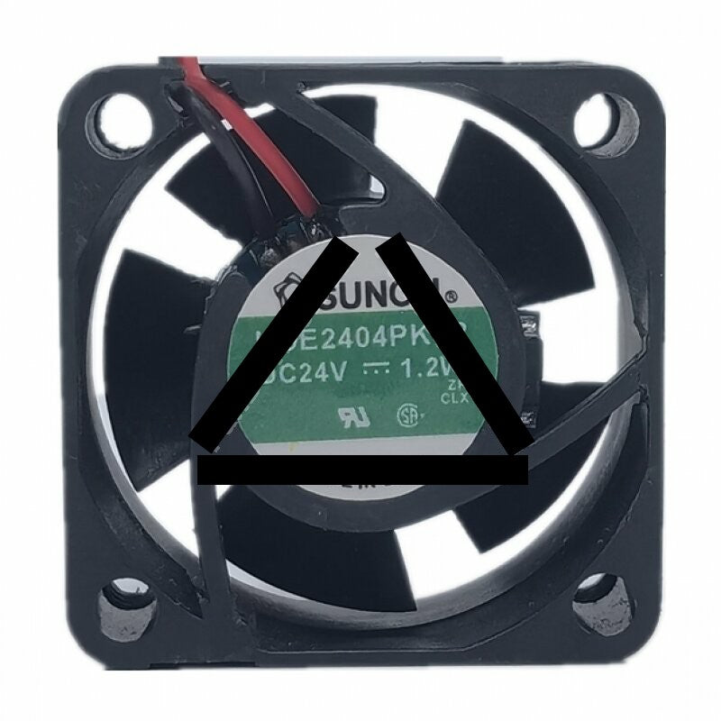 Sunon KDE2404PKS2 DC 24V 1.2W 2 Wires Axial Cooling Fan