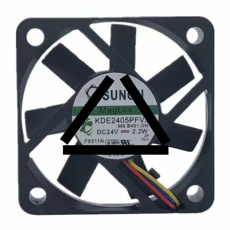 Sunon KDE2405PFVX DC 24V 2.2W 2 Wires / 3 Wires / 4 Wires Axial Cooling Fan
