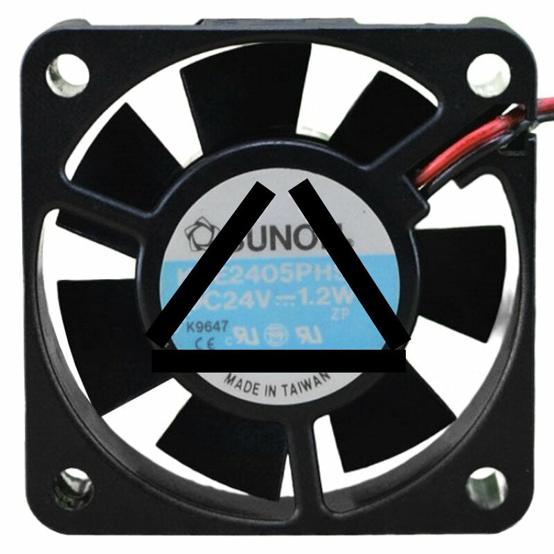 Sunon KDE2405PHS3 DC 24V 1.2W 2 Wires 5015 Axial Cooling Fan