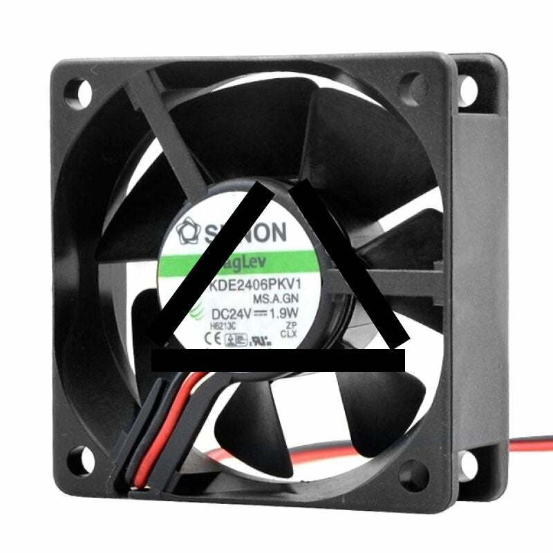 Sunon KDE2406PKV1 DC 24V 1.9W 2 Wires Axial Cooling Fan