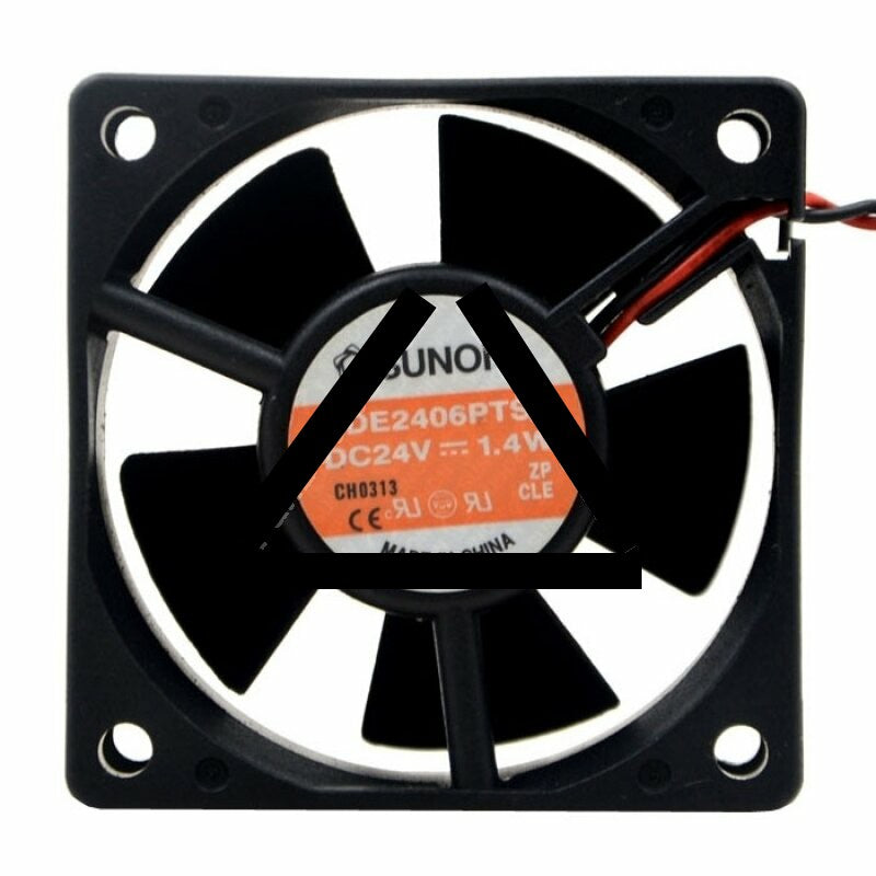 Sunon KDE2406PTS3 DC 24V 1.4W 2 Wires Axial Cooling Fan