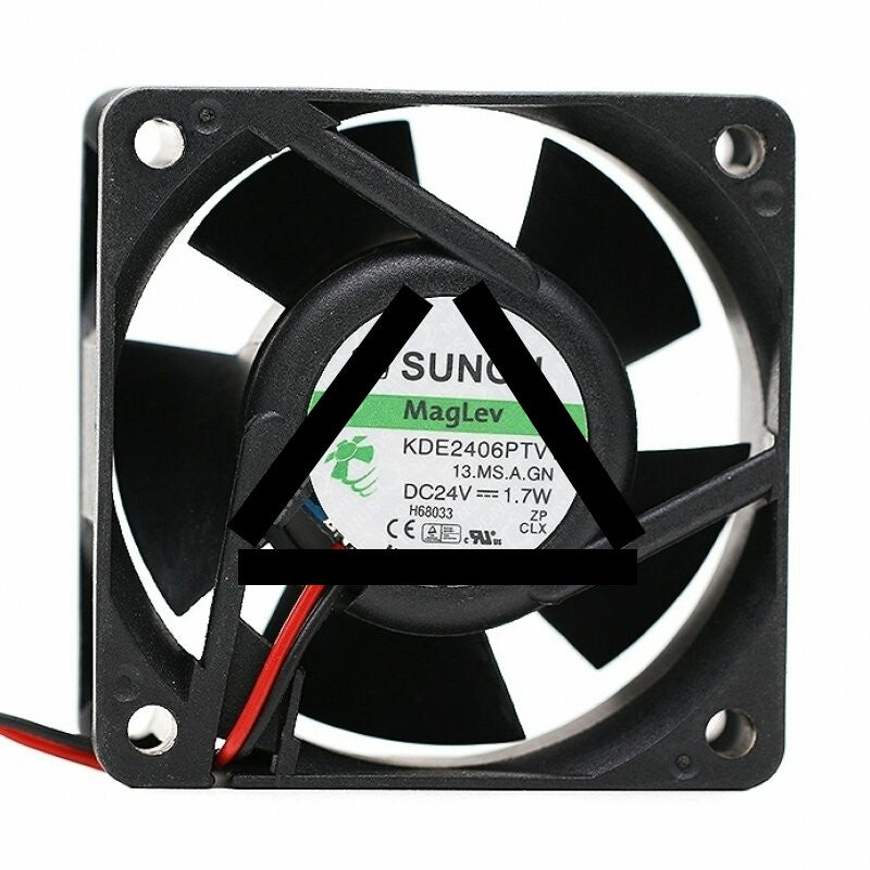 Sunon KDE2406PTV1 13.MS.A.GN DC 24V 1.7W 2 Wires Axial Cooling Fan