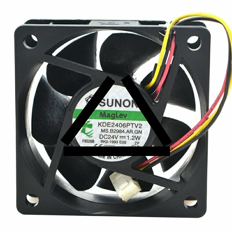 Sunon KDE2406PTV2 DC 24V 1.2W 2 Wires / 3 Wires Axial Cooling Fan