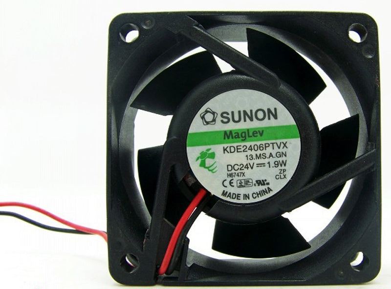SUNON KDE2406PTVX 6025 60x60x25mm 6cm DC 24V 1.9W Inverter Server Axial Cooling Fan