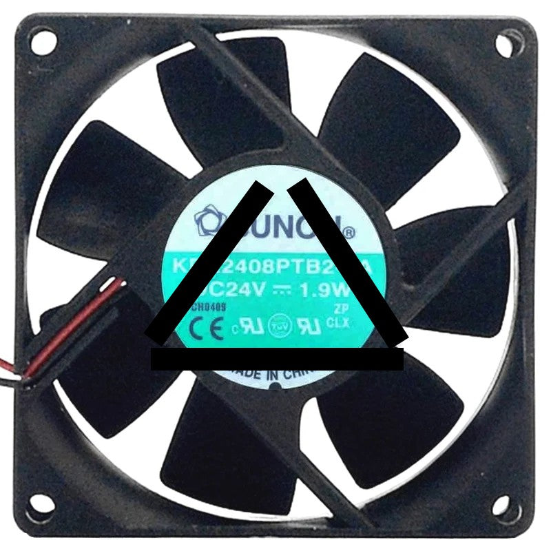 Sunon KDE2408PTB2-6A DC 24V 1.9W 2 Wires Axial Cooling Fan