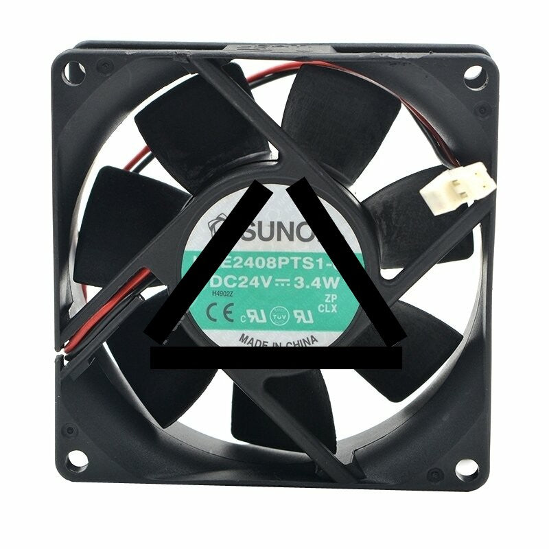 Sunon KDE2408PTS1-6A DC 24V 3.4W 2 Wires / 3 Wires Axial Cooling Fan