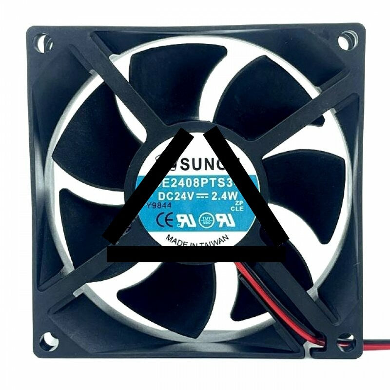 Sunon KDE2408PTS3-6 DC 24V 2.4W 2 Wires / 3 Wires Axial Cooling Fan