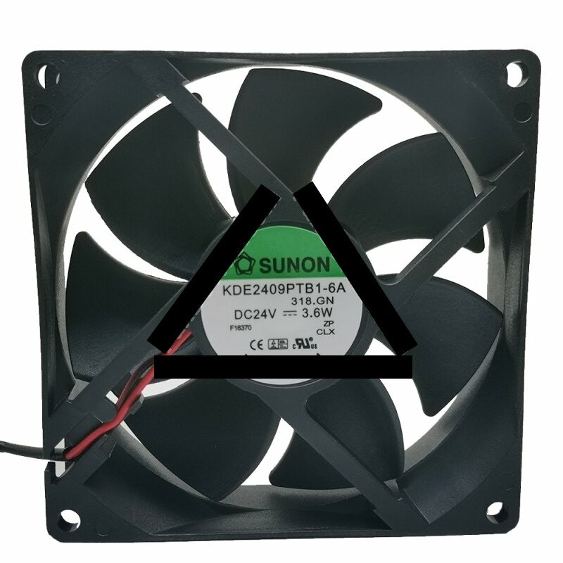 Sunon KDE2409PTB1-6A DC 24V 3.6W 2 Wires Axial Cooling Fan