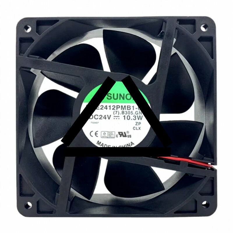 Sunon KDE2412PMB1-6A DC 24V 10.3W 2 Wires Axial Cooling Fan