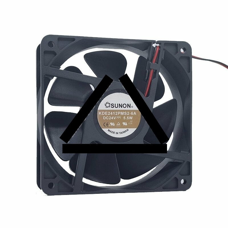 SUNON KDE2412PMS2-6A DC 24V 5.5W 2 Wires Axial Cooling Fan