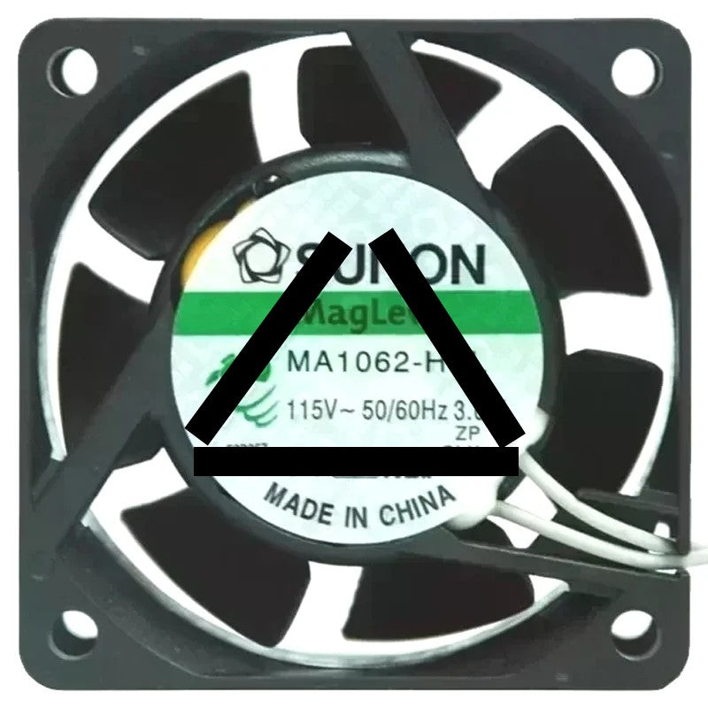 Sunon MA1062-HVL AC 115V 3.6W 2 Wires Axial Cooling Fan