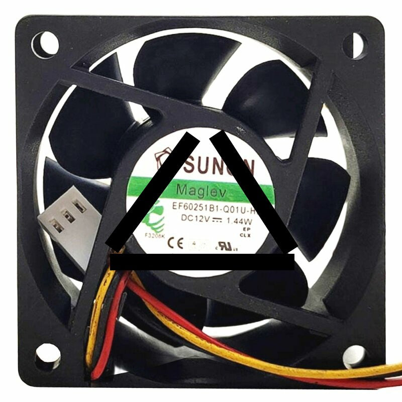 Sunon Maglev EF60251B1-Q01U-HB9 DC 12V 1.44W 3 Wires Axial Cooling Fan